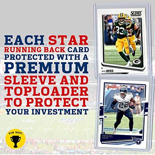 NFL Futó Labdarúgó-Kártya Csomag, Válogatott Készlet 12 Menta Csillag RB Labdarúgó Kártyák Ajándék Szett Tartalmaz egy Ereklye, a Soros vagy