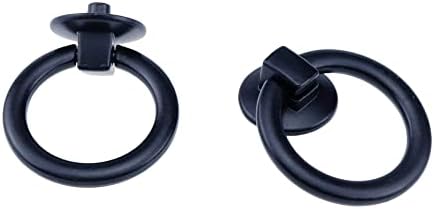 A MIRONEY 6DB Fekete Vintage Gyűrű Húzza Cink Ötvözet Dekoratív Fiókos Húzza a Gyűrű Hardver Bútorok, Régi Kezeli Komód Szekrény