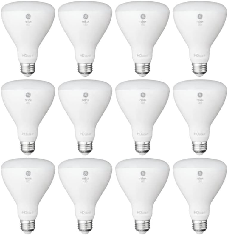 GE Nyugi 65 W Egyenértékű Szabályozható Puha, Fehér Br30 LED Lámpatest, Szabályozható Árvíz Villanykörte 3X Élete (12 Db)