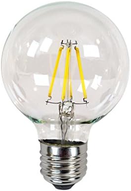Newhouse Világítás 3.5 W G25 Globe Vintage Edison LED Izzószálas Villanykörte (E26), Szabályozható, Energiatakarékos, 2200K