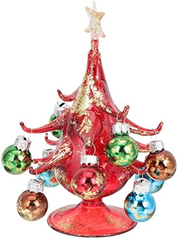 Kis Karácsony Fa Asztallap Karácsonyfa Ünnep, Fesztivál, Dekor Üveg Kézműves Kreatív Dísz Üveg Ecsettel Fák