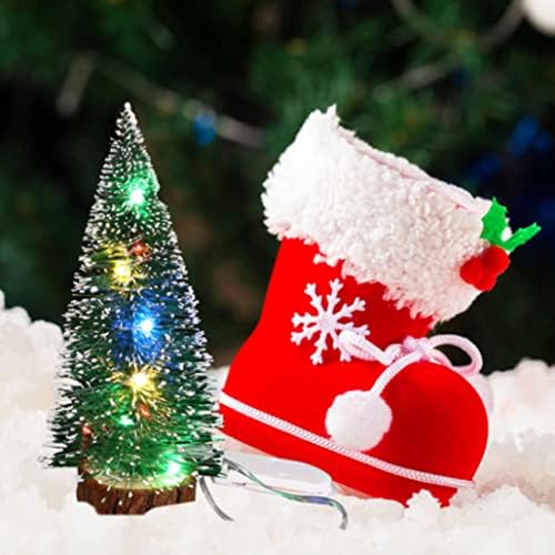 Karácsonyi Mini Fa, a Karácsony Mini Fa Miniatűr Fa Fény Xmas Mesterséges Asztal Fa 15cm, Karácsonyi Miniatűr Fa