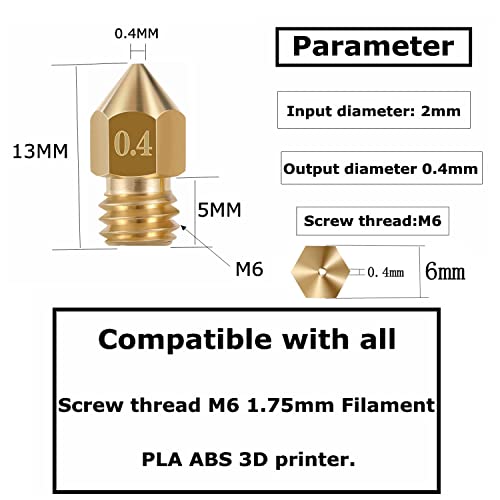 25PCS 3D-s Nyomtató Fúvókák Tisztítása Készlet, 3D-s Nyomtató Extruder Fúvókák Kompatibilis Creality Ender 3 Ender 3 pro Ender
