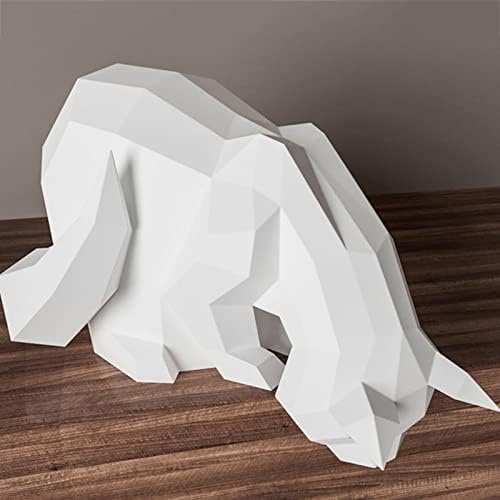 WLL-DP Macska lenéz DIY Papír Trófea Kreatív Origami 3D Puzzle Papír Modell Geometriai Papír Szobor lakberendezési Dísztárgyak Papír Kézműves