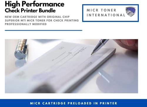 MTI M110w Lézer Vezeték nélküli Fekete-Fehér Csekk Nyomtató Csomag 141A Módosított Mágneses Tinta Toner Patron Üzleti vagy Személyes Ellenőrzések