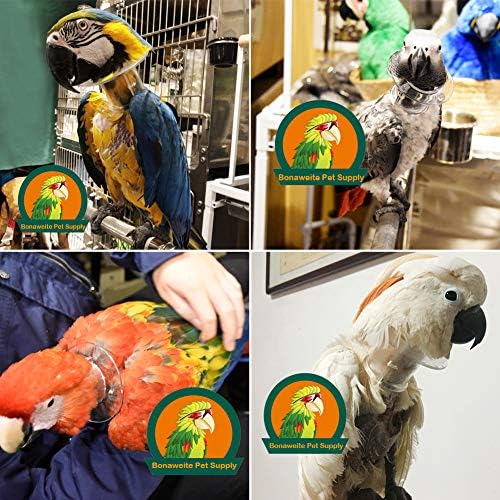 Bonaweite Pet Papagáj Anti-harapás Gallér, Anti-Fogd a Tollat, Nyald sebgyógyulás Biztonsági Gyakorlati Nyakát Borító, Védő