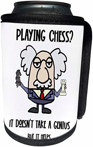 3dRose Vicces, Aranyos Albert Einstien Játszott a Sakk Játék Zseni. - Lehet Hűvösebb Üveg Wrap (cc-362931-1)