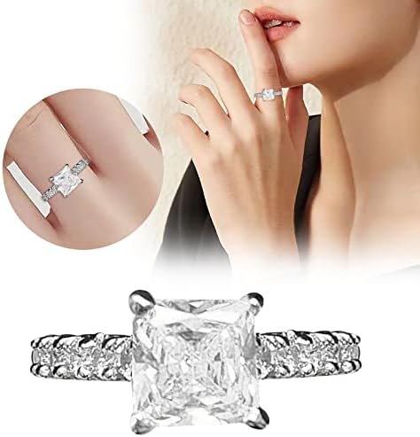 Intarziás Tér Gyémánt Gyűrű, Ékszerek, Szülinapi Javaslatot, Ajándék, Menyasszonyi Eljegyzési Parti Gyűrű Finom Zenekar Gyűrűk