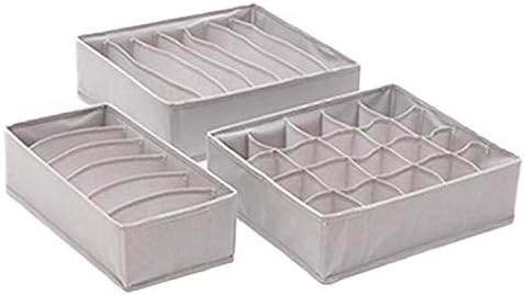Anncus Csomagolás doboz fiók típusa fehérnemű tároló doboz, melltartó, zokni tároló táska szövet tároló táska 3 db - (Szín: L)