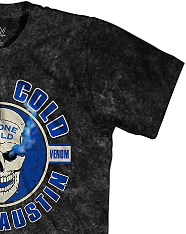 WWE Férfi jéghideg Ing - Stone Cold Steve Austin - Világ Birkózó Bajnok, Nyakkendő, Festék, T-Shirt