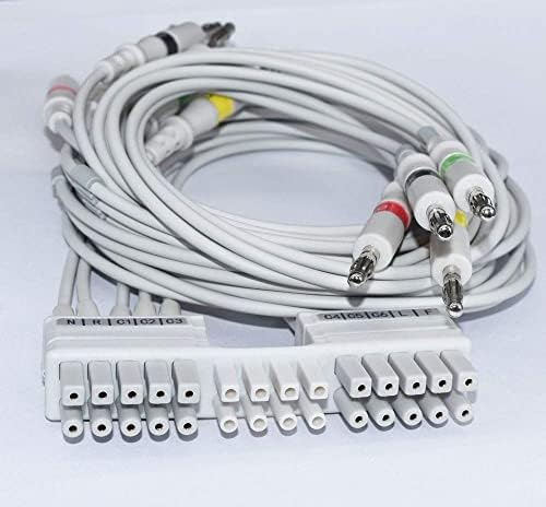 10 Vezet CableCompatible a Mortara ELI150C, ELI230, ELI250C, ELI350, 3m Hossz
