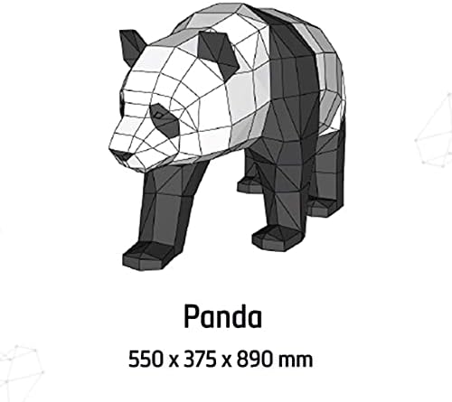 WLL-DP Panda Modell 3D Papír Szobor lakberendezési Újságban Játék DIY Papír Modell Geometriai Paper Craft Kézzel készített Origami