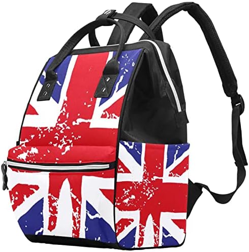 GUEROTKR Utazási Hátizsák, Pelenka táska, Hátizsák Táskában, Retro angol Zászló mintás
