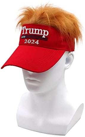 Trump 2024 Kalap Hímzett Ultra MAGA Trump Haj Vörös Kalap Konzervatív Republikánus Vicces FJB Állítható Kap a Férfiak Nők