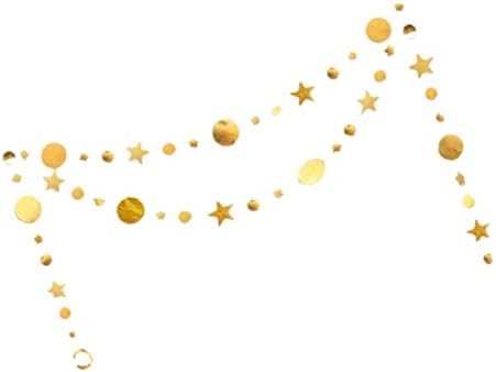 FENGZHAO Arany Csillag Füzér Kit Gyöngyöző Pezsgő Streamer Fényvisszaverő Csillag Banner Party Dekoráció Arany Csillag Füzér Készlet