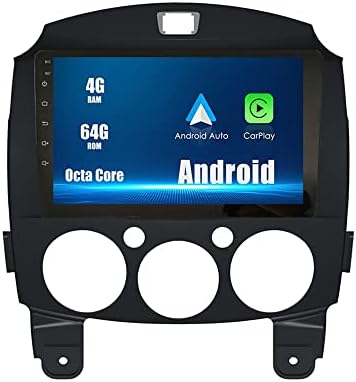 Android 10 Autoradio Autós Navigációs Sztereó Multimédia Lejátszó, GPS, Rádió, 2.5 D érintőképernyő forMAZDA 2 2007-2014 Octa-Core 4GB Ram,