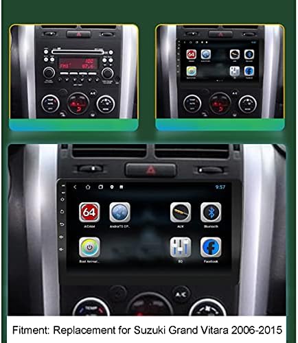 Qiilu Dupla Din autórádió, 9in érintőképernyő GPS Navigátor Multimédia Lejátszó Android 10 Csere Suzuki Grand Vitara 2006-2015