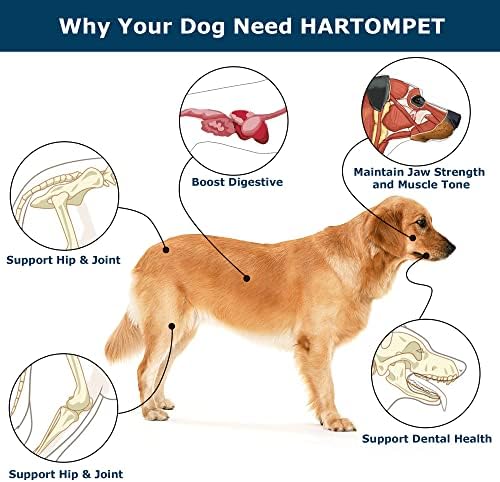 HARTOMPET Rawhide-Ingyenes Kutya Képzés Kezeli, Gabona-Ingyenes mogyoróvaj 6.5 Csomó, Közepes vagy Nagy Kutyák, Támogatja a Hip & Közös