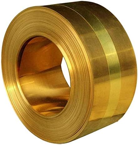 NIANXINN Brass Fém Vékony Lap, Lemez, Fólia rézlemez (Méret : 0,2 mm x 100 mm x 1000mm)