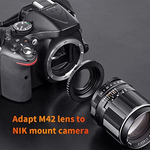A K&F Koncepció M42-Nikon bajonett Adapter Kompatibilis M42 Csavar Objektív Nikon Fényképezőgép
