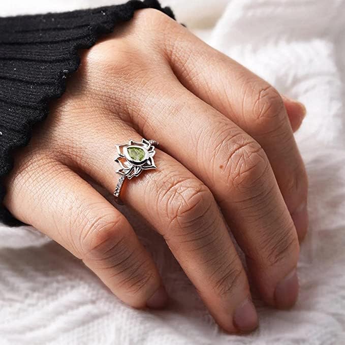 Fahm Mese 925 Sterling Ezüst Lótusz Gyűrű a Nők, Se Sár Nem Lotus Cirkónia Gyűrűk Esztétikai Virág, Ékszerek Valentin Ajándék