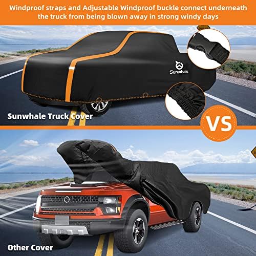 Sunwhale Kocsi Fedelét Vízálló Minden Időjárás - nagy teherbírású Kerti Pickup-Fedezze Szélálló Nap Eső elleni Védelem - az Egyetemes Alkalmas