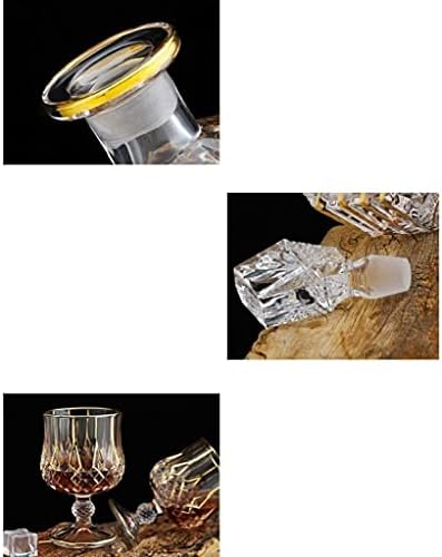 derítő Whiskys Üveget Bor Derítő Whiskys Üveget Ajándék Set7 - Darab 1 Kancsó+ 6 Szemüveg Prémium - Os Kristály Üveg Likőrt