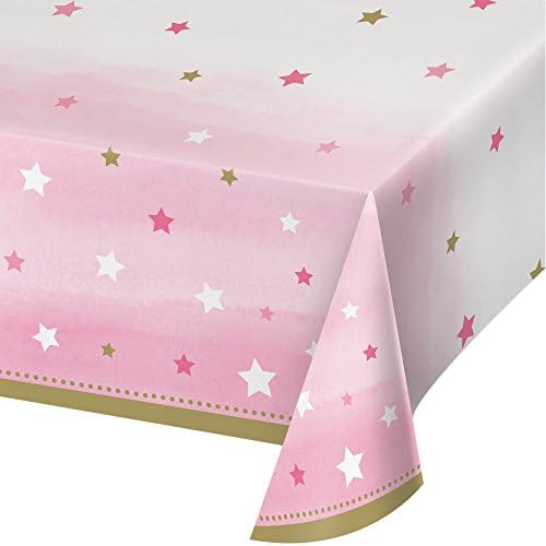 Kreatív Átalakítása Egy Kis Csillag-Lány Minden Tájáról Nyomtatása Műanyag asztalterítő Tablecover, 54 x 102, Rózsaszín-Arany