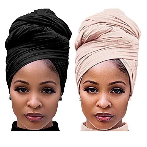 Harewom Fejét, Pakolások, Fekete Nők, Rugalmas Fej, Sál Afrikai Pakolások Haj számára Retteg Szemüveg Természetes Haj Turbánt Headwraps Jersey