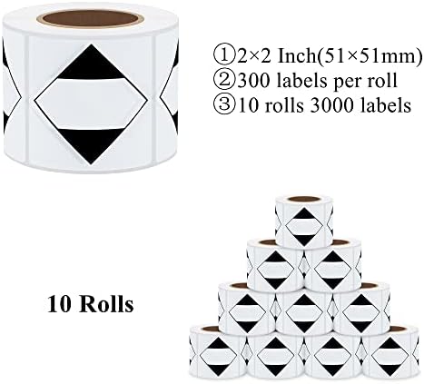 Aleplay ORM-D a Szállítási Címkéket 2×2 Centis Gyémánt Korlátozott Mennyiség Veszélyes Áruk Címkék - 300 Matricák Per Roll(10