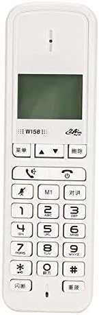 Telefon, Vezeték nélküli, Vezeték nélküli Digitális Kézi telefonkészüléket Ingyenes Kaputelefon kihangosított Hívás Telefon, 100-240V.(Fehér)