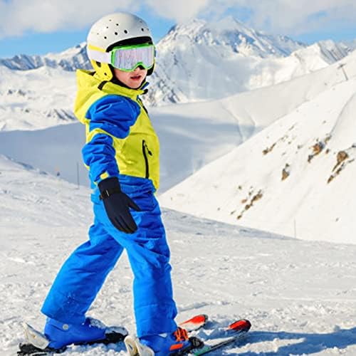 Qvkarw Hó Szabadtéri Snowboard Sí Korcsolyázás, Téli Kesztyű, Meleg, Szélálló Gyerekek Kesztyű Kesztyű Ujjatlan Tipegő (Piros, Egy Méret)