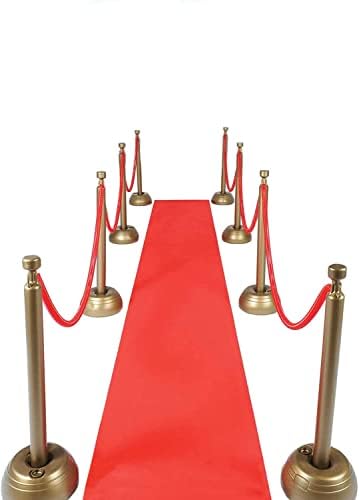 Vörös Szőnyeges Folyosón Futó a Buli, 24 × 15 ft, 80 GSM Piros Újdonság Poliészter Szövet Folyosón Futó Esküvői, Piros Futópálya Szőnyeg
