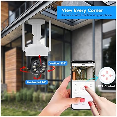Vezeték nélküli WiFi Kamera Kit 8CH 3MP kétirányú Audio Emberi Érzékelés Kültéri Biztonsági Kamera Videó Megfigyelő Készlet