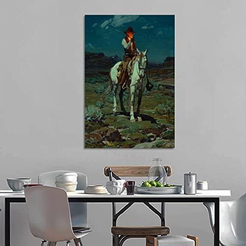 BNE Éjféli Cowboy Régi Ország Nyugati Vászon Művészet Plakát meg a Fal Art Kép Nyomtatási Modern Család Hálószoba Decor Plakátok