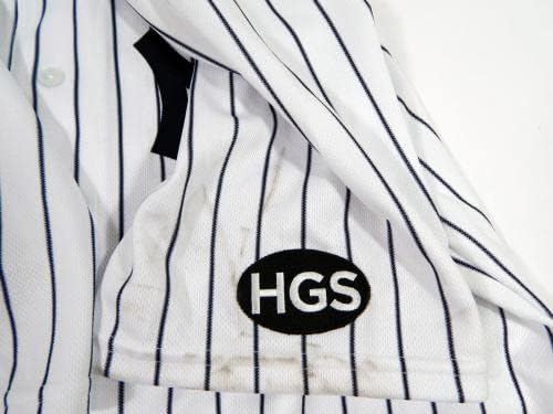 2020-ra a New York Yankees Aroldis Chapman 42 Játék Kiadott Fehér Jersey HGS P JRD 8 - Game Használt MLB Mezek