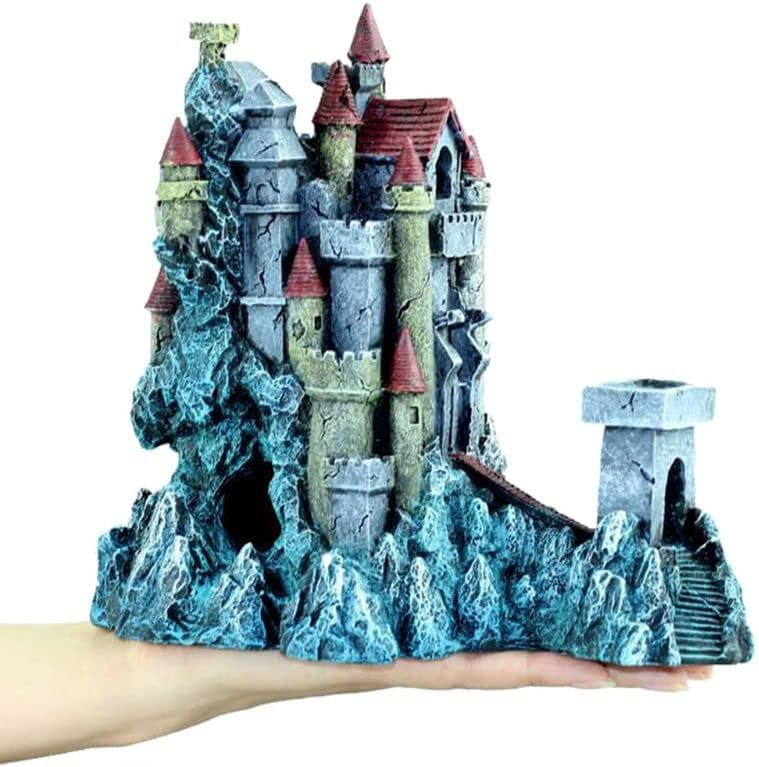 BATRC SYXYSM Fantasy Castle House Tereprendezés Dekoráció Retro Otthon Dekoráció, akvárium Díszek Akvárium Tartozékok (Szín : Egy)