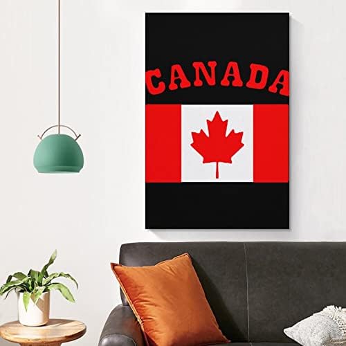 Kanadai Zászló Nyomtatott Festmény Wall Art Modern Grafika Függőleges Lógó Képet a Hálószobában Otthon Dekoráció