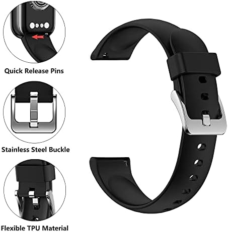 MorePro Fitness Tracker a Nők HM08 Rózsaszín Smartwatch Fekete Csere Zenekar Sport Szíj