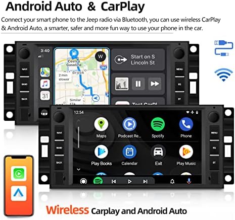 a Jeep Wrangler jk/Dodge RAM/Chrysler 300C 7 hüvelykes Android GPS Navigációs Autó Rádió Sztereó Bluetooth, majd a Biztonsági Kamera