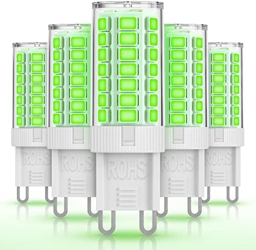 G9 LED Izzók Zöld Fény,JandCase Zöld Fény Izzó 5W 40W Halogén Egyenértékű,LED Zöld lámpa G9 Bázis,Dekoratív Világítás Izzók a