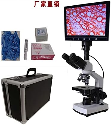 YEZIMK Szakmai Labor Microscopio 400X 7 Hüvelykes HD Monokuláris Biológiai Mikroszkóp Digitális Mikroszkóp Atka Laboratóriumi