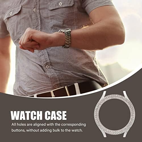 UKCOCO Intelligens Karóra Strasszos Dekoráció 2db Nézni Alkatrészek Smartwatch Figyelni, a hüvely Strasszos Protector Nők Fényes-Kompatibilis