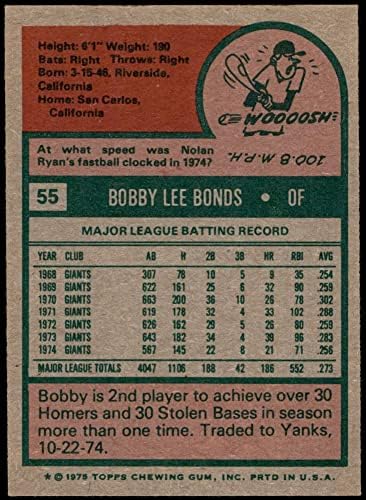 1975 Topps 55 Bobby Kötvények New York Yankees (Baseball Kártya) NM+ Yankees