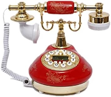 GRETD Antik Telefon Vezetékes Régimódi Telefon Gombot, Telefonos, LCD Kijelző Klasszikus Kerámia Retro Telefon