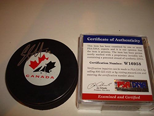 Eric Staal Aláírt Csapat Kanadai Jégkorong PSA/DNS-COA Aláírt egy - Dedikált NHL Korong