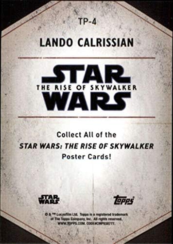 2020 Topps Star Wars A Rise of Skywalker Sorozat 2 Karakter Poszterek TP-4 Lando Calrissian Trading Card