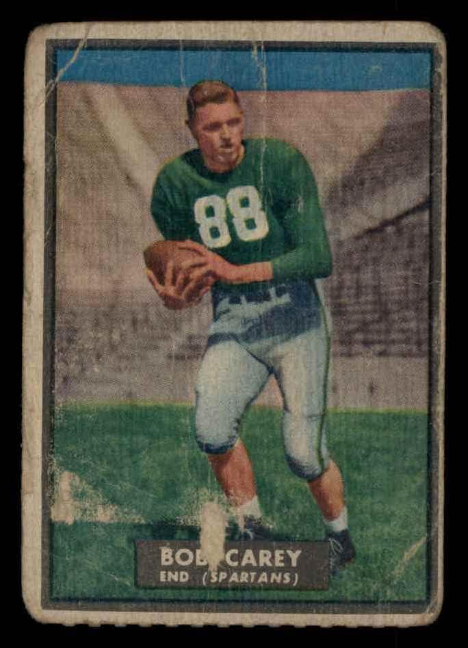 1951 Topps 75 Bob Carey (Foci Kártya) FAIR Michigan St