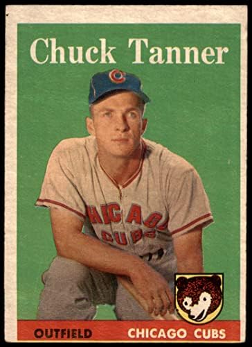 1958 Topps 91 Chuck Tanner Chicago Cubs (Baseball Kártya) VG/EX Cubs