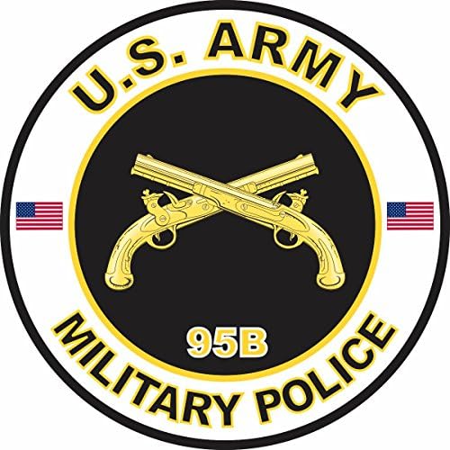 Az AMERIKAI Hadsereg MOS 95B Katonai Rendőrség Ablak Lökhárító Matrica, Matrica 3.8